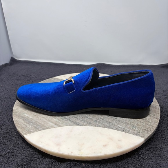 Alberto Fellini Mens Cobalt Blue Velvet Bit Loafers Scotland 11 Dress Shoes Alberto Fellini Mens Cobalt Blue Velvet Bit Loafers Scotland 11 Dress Shoes